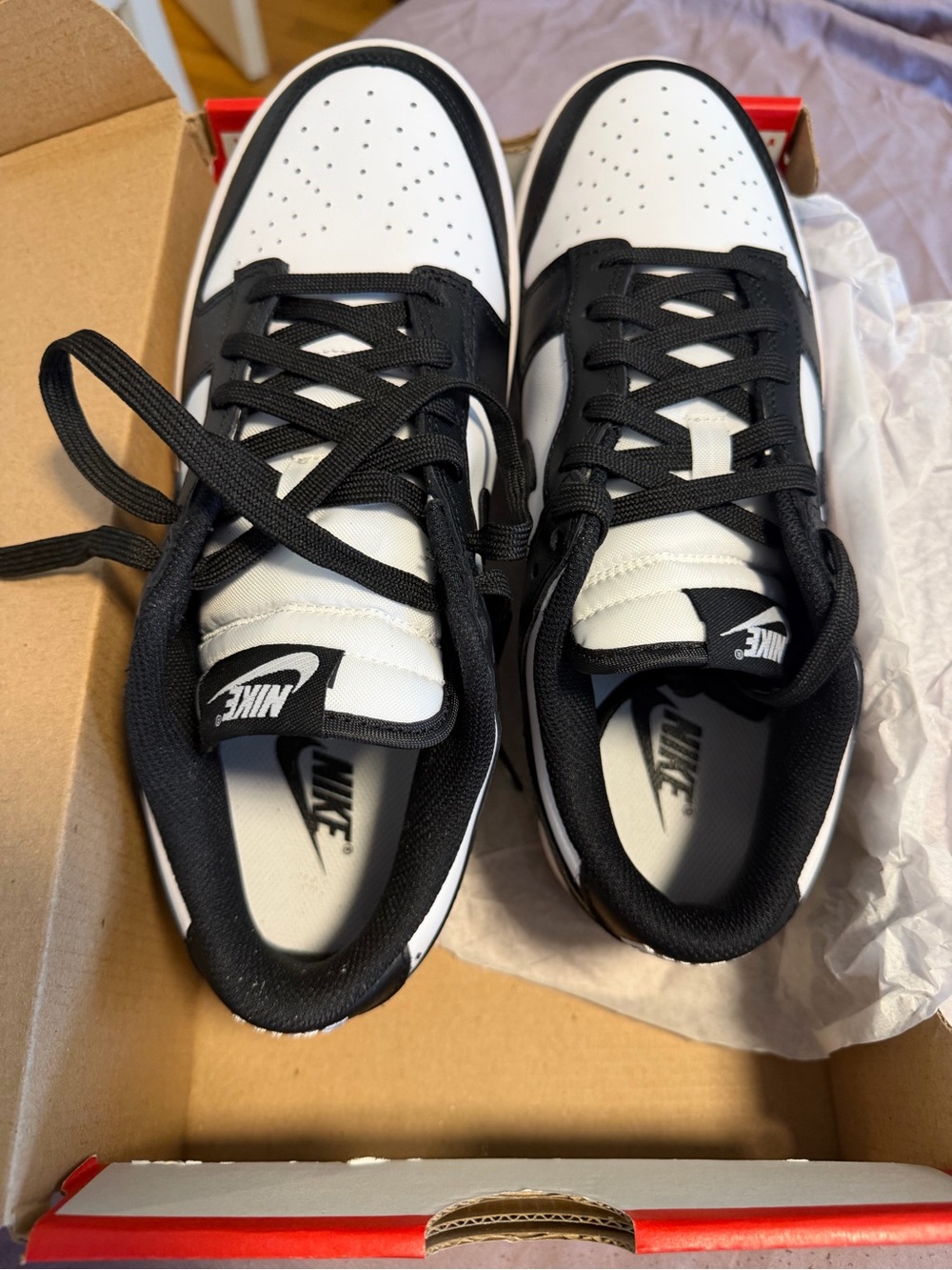 Nike dunks Black and White Low-Top Sneakers